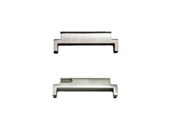 Adaptador de conector universal para pulseira de relógio prateada de 20 mm