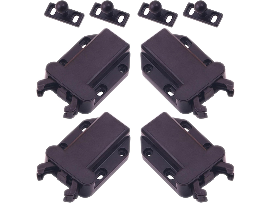 Conjunto de 4 portas de armário com sistema de pressão silencioso e