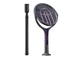 Raquete Elétrica Extensível Para Mosquitos, Lâmpada Repelente De Recarregável Via Usb, Com Grade Pro Teção Ajustável 5 Camadas, A