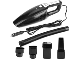 Aspirador De Pó Portátil Para Carro, 12v 3600pa, Com Coletor De Pó Preto