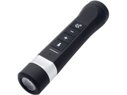 Multifuncional Portátil para Ciclismo Ao Ar Livre 4 em 1 Coluna Bluetooth RCDA + Lanterna + Rádio Fm + Banco de Potência Preto