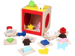 Brinquedo De Encaixe De Madeira, Percepção Sensorial Em Madeira, Jogo De Mesa, Brinquedo Educativo I Vayotoy