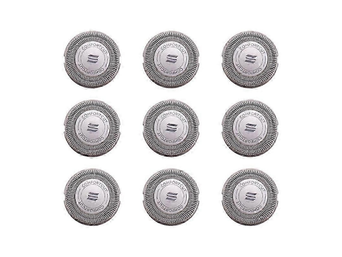Cabeças de Barbear Sh30 Compatíveis com Philips 1000/2000/3000, Corte Comfortcut Anti irritação, Instalação Rápida. YANYXR (9 Unidades)
