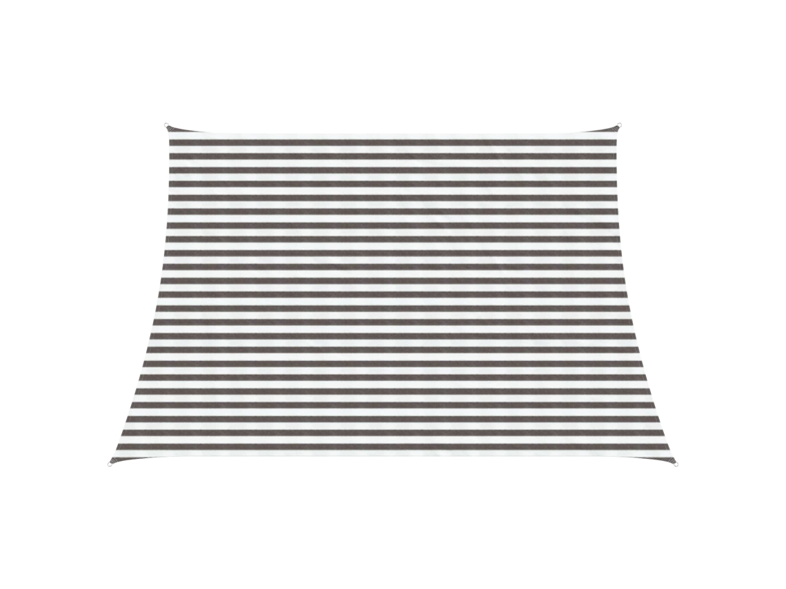 Vidaxl Vela De Sombra Cinza Claro E Branco 3 / 4 X 3 M Hdpe