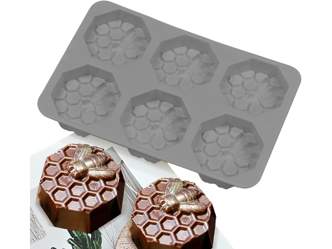 Formas De Silicone Chocolate Com 6 Cavidades, Fáceis De Desenformar.