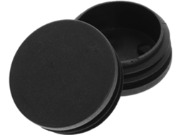 Conjunto De 16 Tampas Redondas Em Abs Para Tubos Cadeiras, Pretas, Com Design Rosqueado E Estrutura Reforçada, Ideais