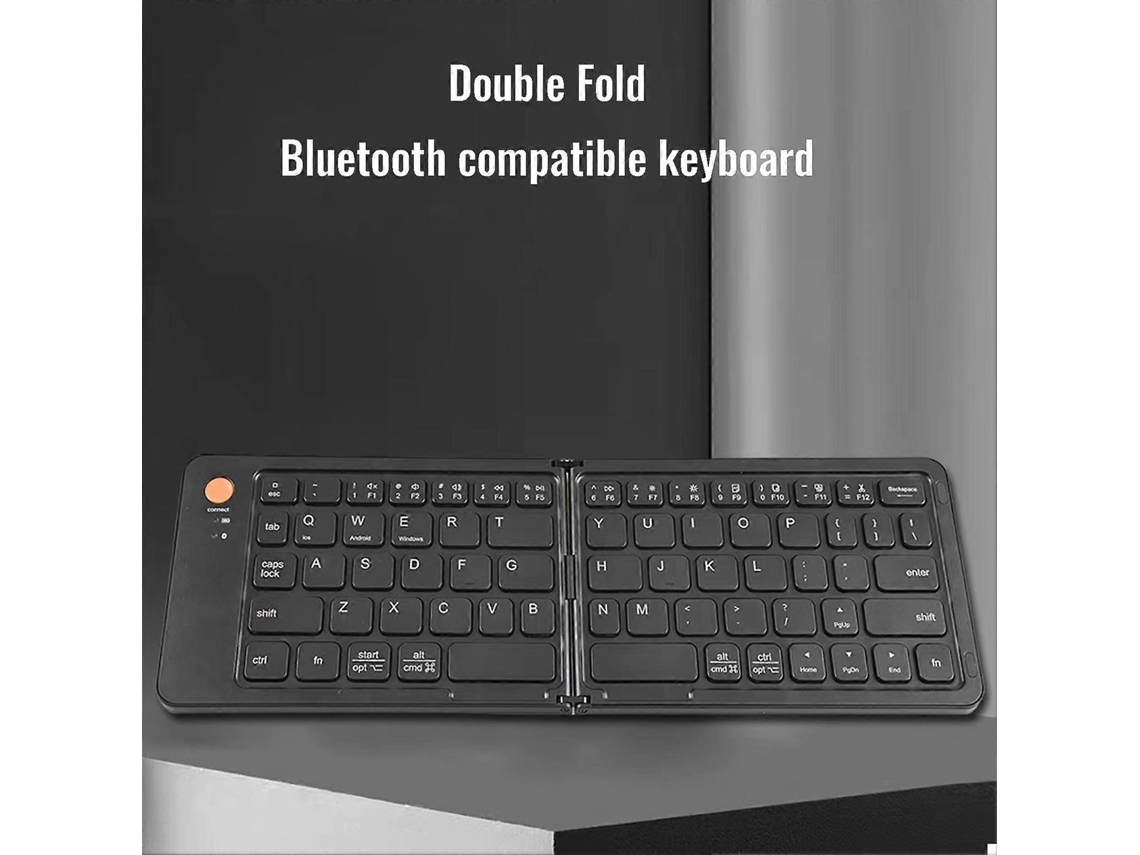 Teclado Dobrável Compatível Com Bluetooth Teclado Leve Easy Switch Até 3 Dispositivos Para Ios Para Hms Android Smartphone Nostalgia88