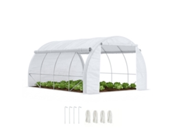 Estufa de túnel 6x3x2 m, portas, janelas, DECORALAR TECH