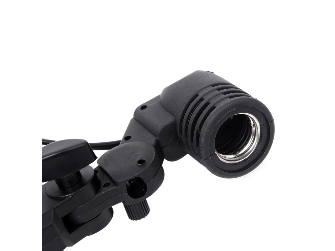 2026 soporte de Lâmpada E27 Adaptador para Estúdio Fotográfico Lâmpadas Led Flash Acessórios de Câmera Preto