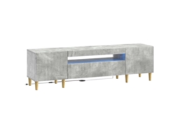 Vidaxl Gabinete De Tv Led Cinzento Cimento Derivados De Madeira