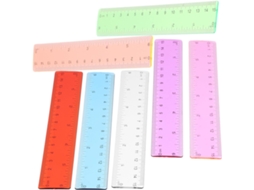 Réguas Transparentes Coloridas Osaladi, Conjunto De 14 Peças, Ferramentas De Medição Para Estudantes E Material