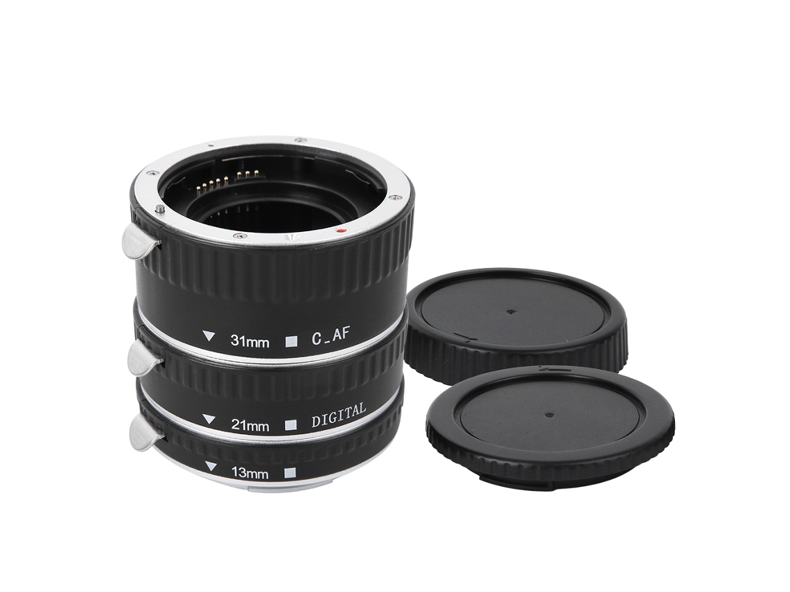 Plastic Lightweight Silver Aluminum Automatic Focusing Macro Lens Contacting Adapter Ring For Canon Eos Mount Camera LAXISCREED