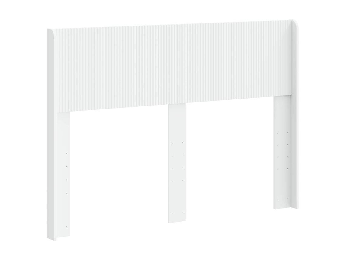 Conjunto 1 Cabeceira Vidaxl Branco Derivados De Madeira (135 Cm)