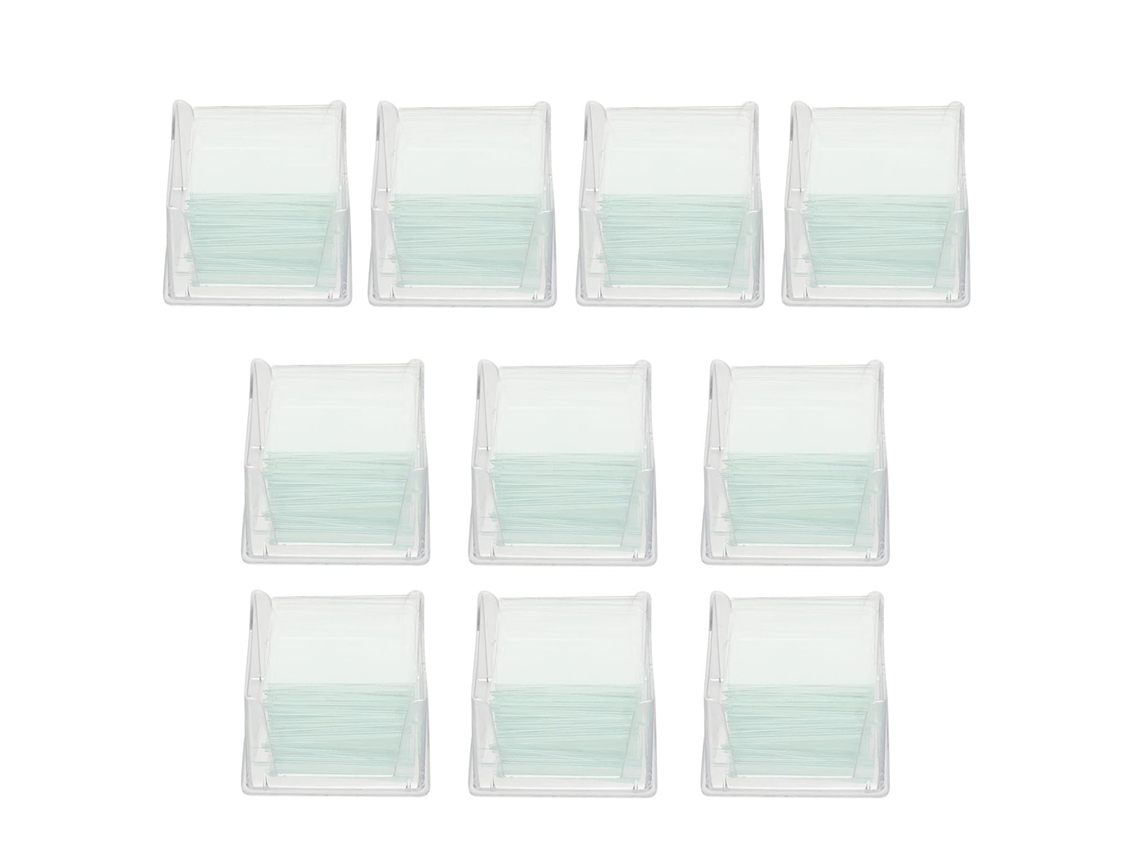 Pacote Com 1000 Lâminas Quadradas Em Branco Para Microscópio Óptico.