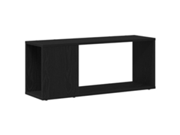 Conjunto 1 Armário De Parede Vidaxl Preto Derivados De Madeira (80 X 24 X 32 Cm)