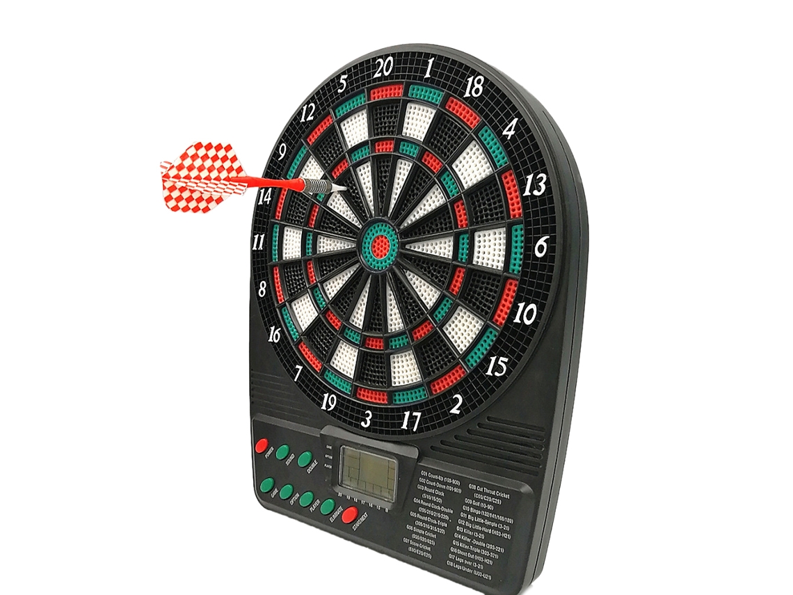 Primerox jogo de Dardos Eletrônico com Tela Lcd e 6 Dardos para Jogos em Casa e Bares