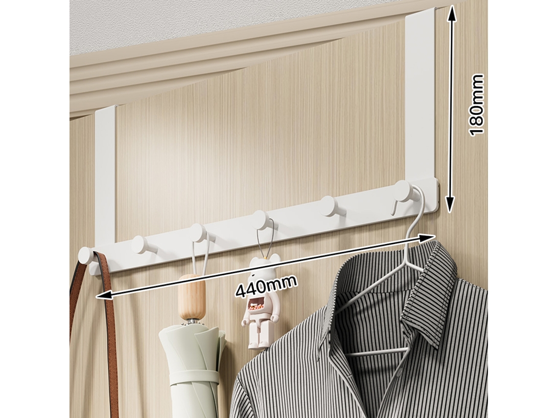 Gancho De Porta Sem Furar Silencioso Para Casa E Oficina