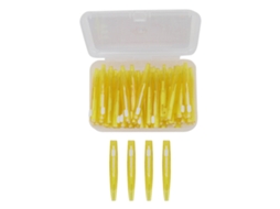 60 Pincéis Interdental para Aparelhos com Alça Pp Amarelo S/MARCA
