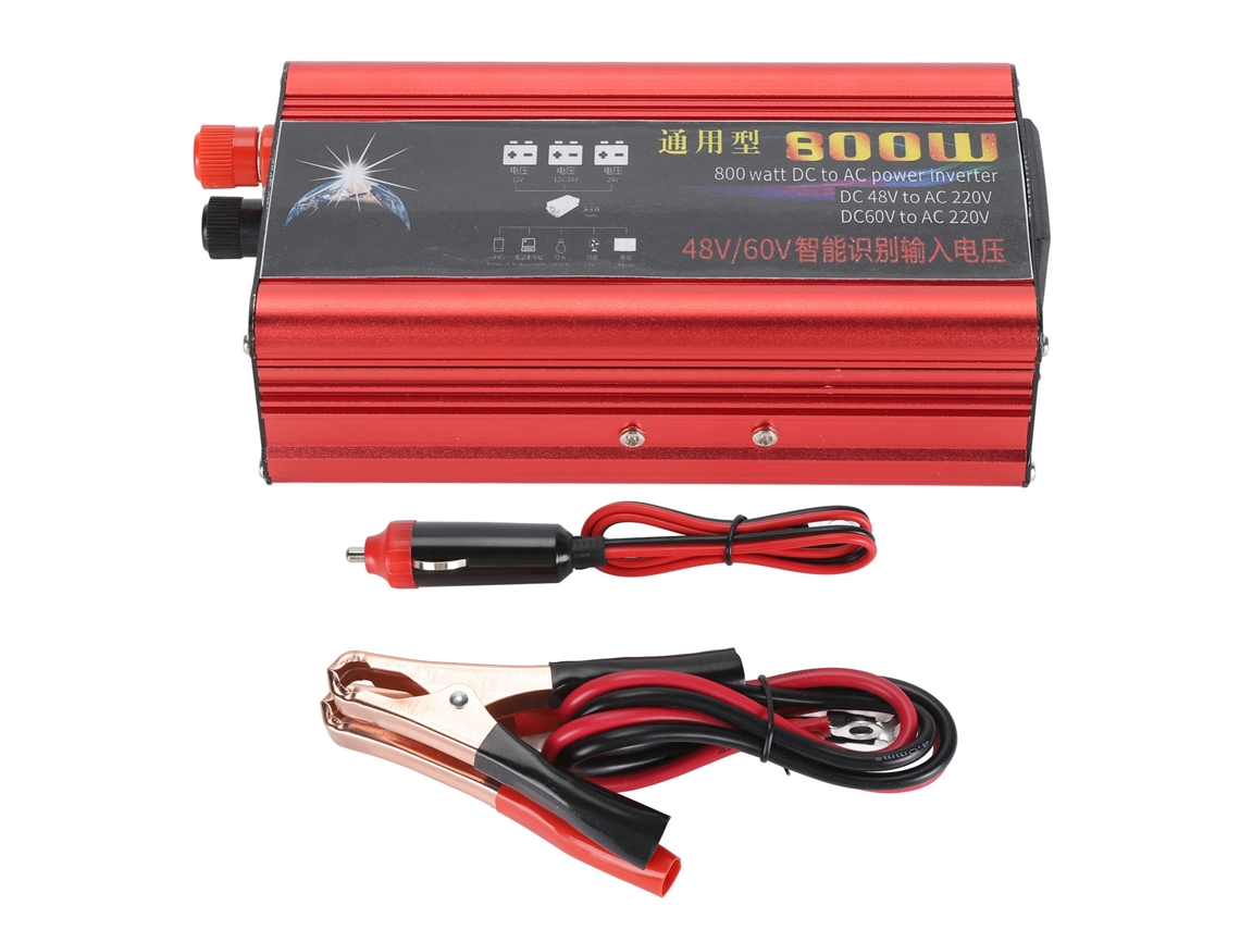 Inversor de Energia Solar 800w Dc48v 60v para Ac220v para Carro Celular Tablet Câmera