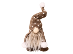 Boneco Sem Rosto de Natal em Pé com Chapéu Tecido Decorativo de Árvore e Mesa de Casa | S/MARCA