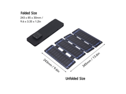 Painel Solar Dobrável Laxiscreed Com Carregador Usb Duplo E Alta Eficiência De 20,5%