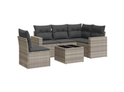 Garden Sofa Set, Garden Sofa Sets Vidaxl Cinzeto Rattan / Vime (n/a)