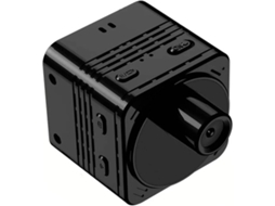 Minicâmera portátil sem fio com visão noturna e detecção de movimento, minicâmera de vigilância interna, bateria Bestvite (preta)