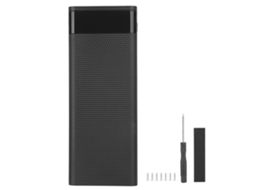 Caixa de Armazenamento de Baterias 18650 Diy Power Bank Portátil com Display e Proteções S/MARCA