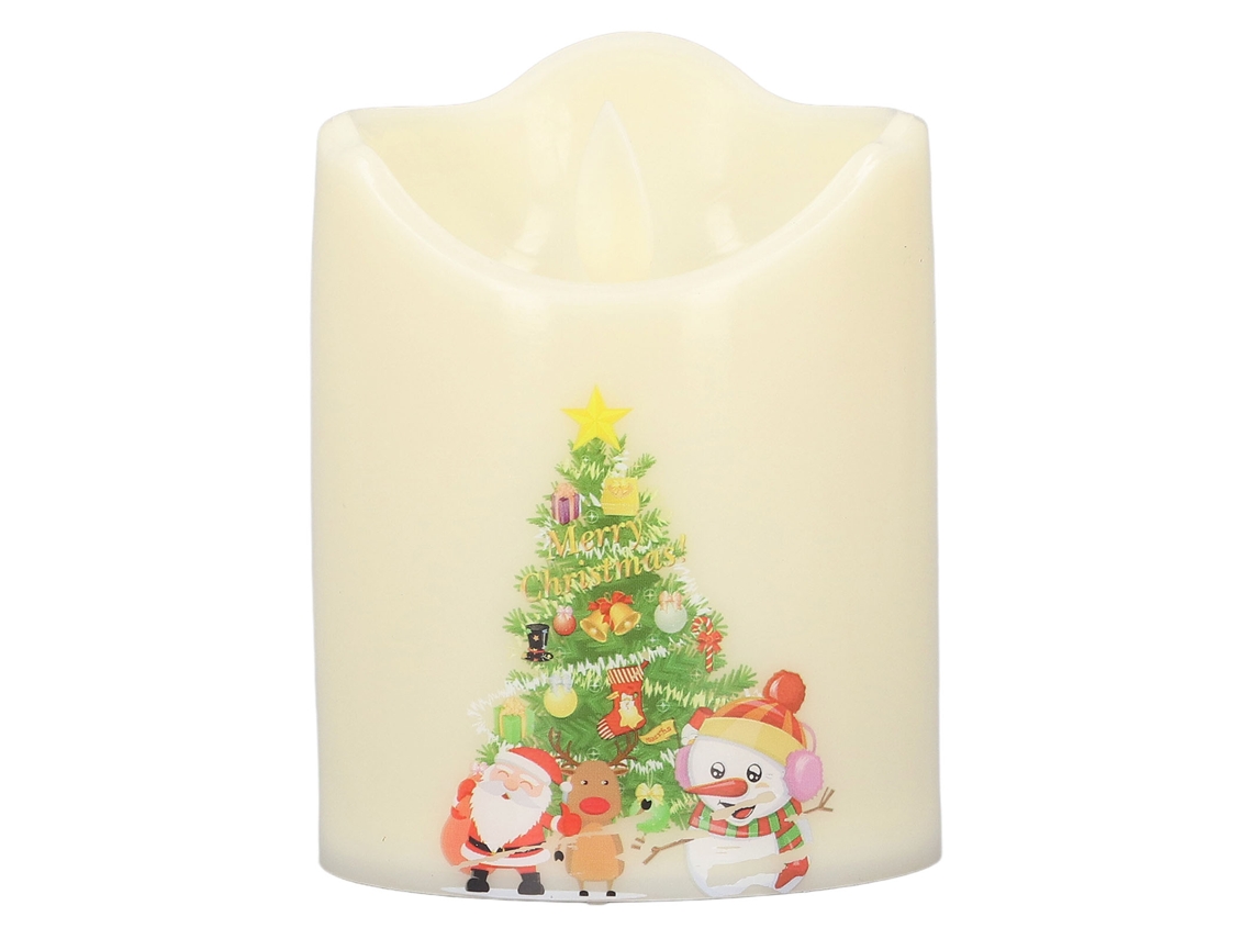 Vela de Led Sem Chama com Bateria para Natal | S/MARCA