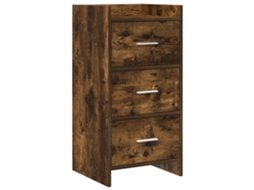 Vidaxl Buffet Carvalho Fumado 40 X 36 X 80 Cm Derivados De Madeira