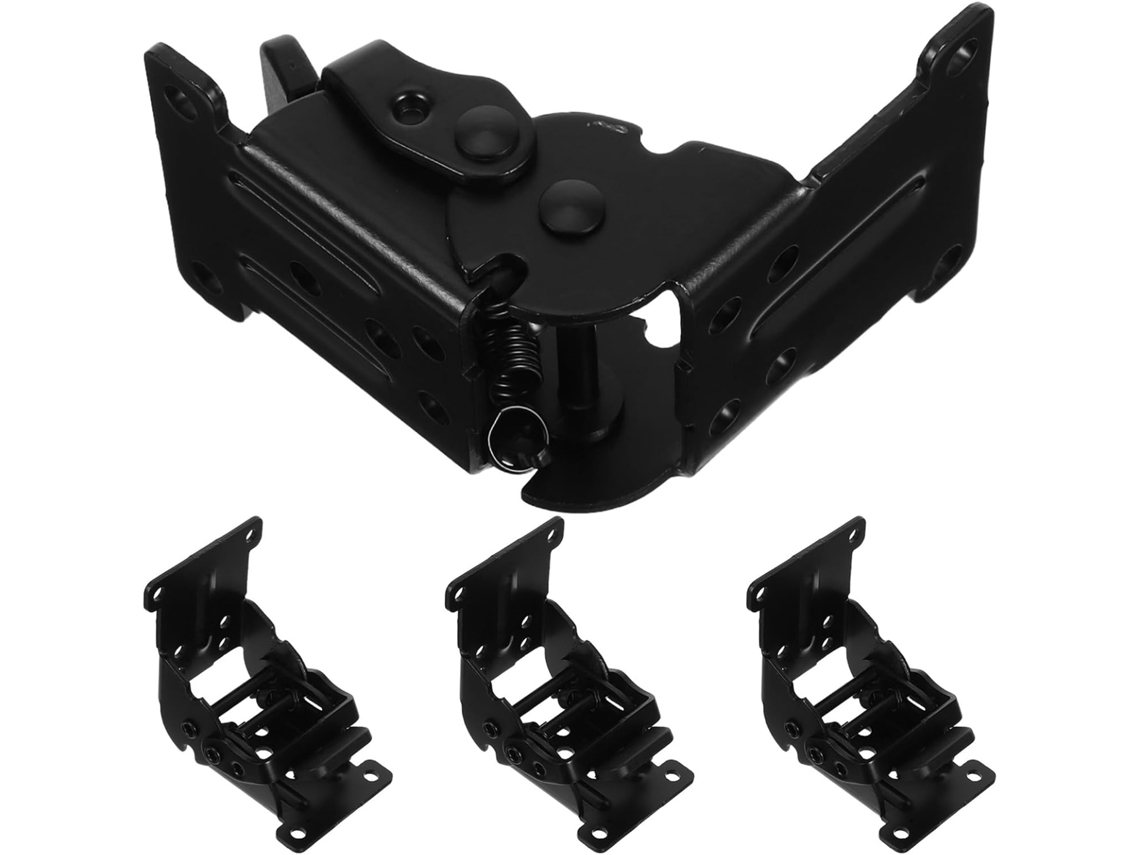 Doitool 4 Dobradiças Triangulares Dobráveis Em Aço Para Portas De Armários Com Design Travamento Automático Mesas E
