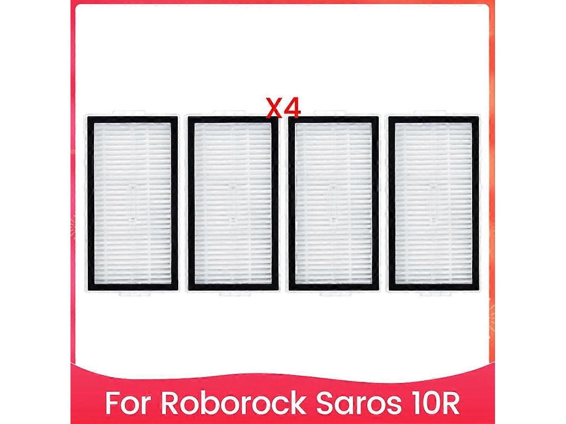 Kit Com 4 Filtros Hepa De Reposição Para Aspirador Robô Saros 10r_ptg