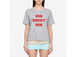 Rockinstone Rocky Movie Win Heather Gray Adult T-shirt Size:l