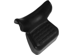 Travesseiro Cervical Ergonômico com Ventosa Integrada, PU Preto, Travesseiro Curvo