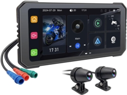 Dvr para Motocicleta de 6,25 Polegadas Sem Carplay para Android Auto com Gps e Monitor de Navegação. SFUSHOS