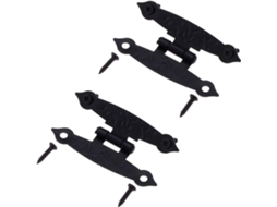 Dobradiças Decorativas Retrô, Antigas, 2 Peças, 65 * 33 Mm, Pretas