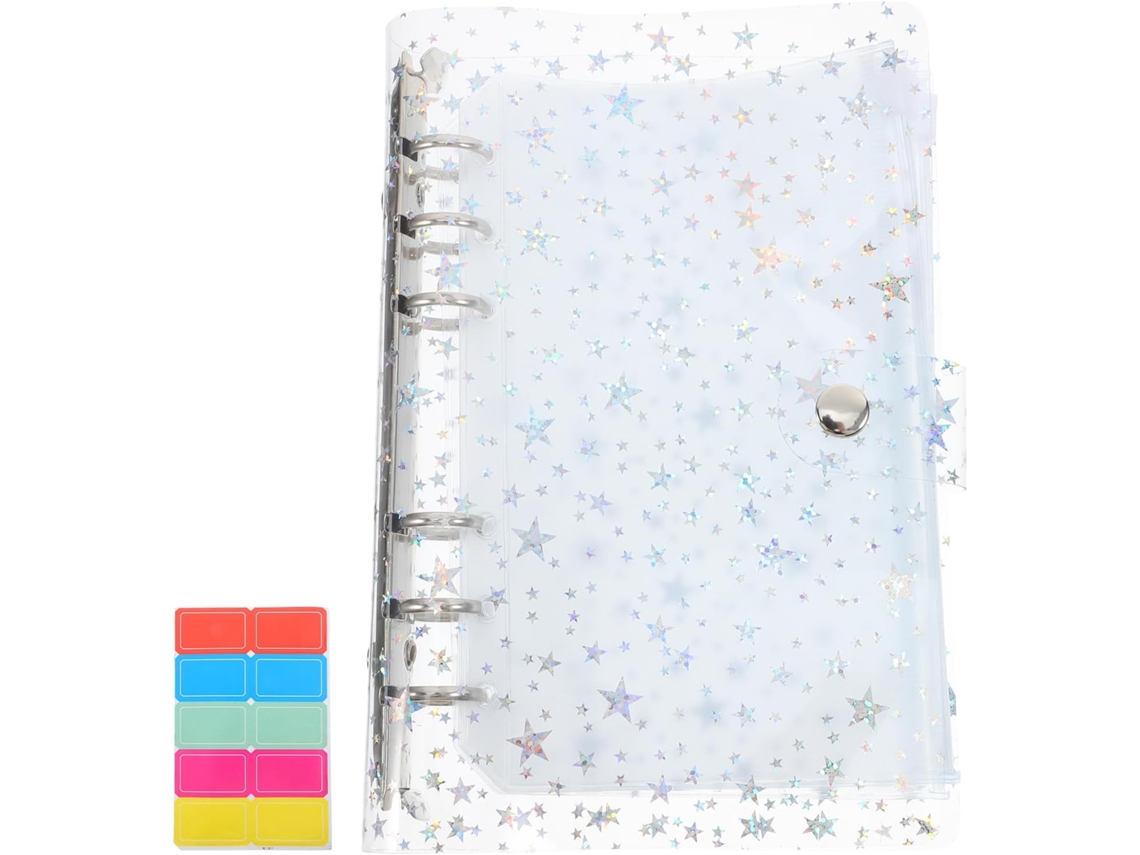 Pasta Organizadora De Bolso Healifty, Caderno De Folhas Soltas Recarregável, Pasta Para Economias Com Bolsos Uso Pessoal