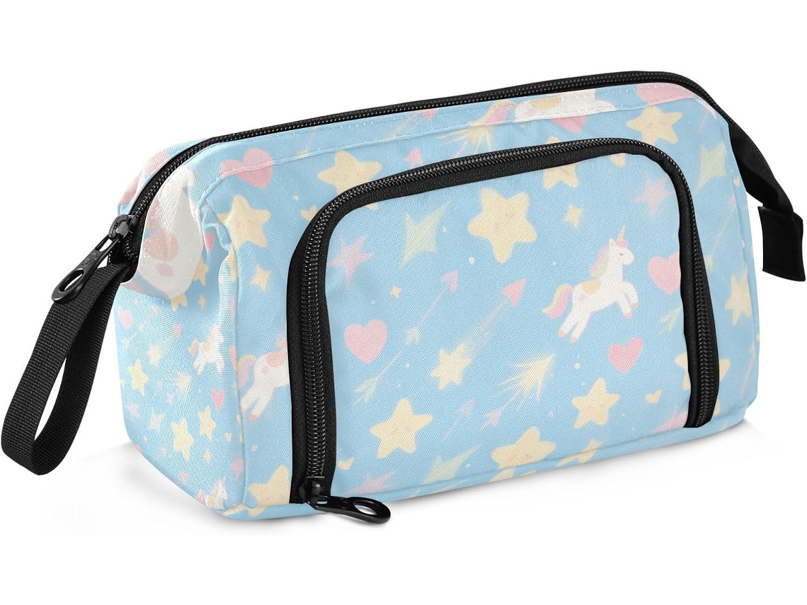 um Estojo de Viagem Espaçoso e Elegante, com Alça, Perfeito para Estudantes Universitários. 24 X 9,5 15 Cm
