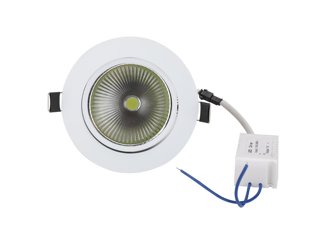 2026 lâmpada de Teto Led Cob Embutida Foco Decorativo Buraco 89mm 100 240v 7w