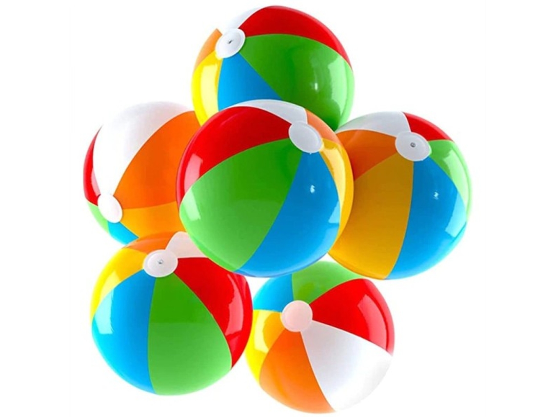 Bolas Infláveis Coloridas em Formato de Bola para Brincar na Piscina, em Festas Aquáticas e na Praia AQUAFORGE