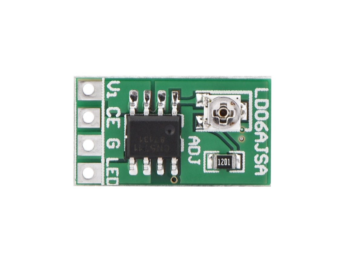 Módulo Controlador Led de Corrente Constante Ajustável de 30 a 1500ma para Led de 3.3v, 3.7v, 5v Dc e Bateria Li ion 18650