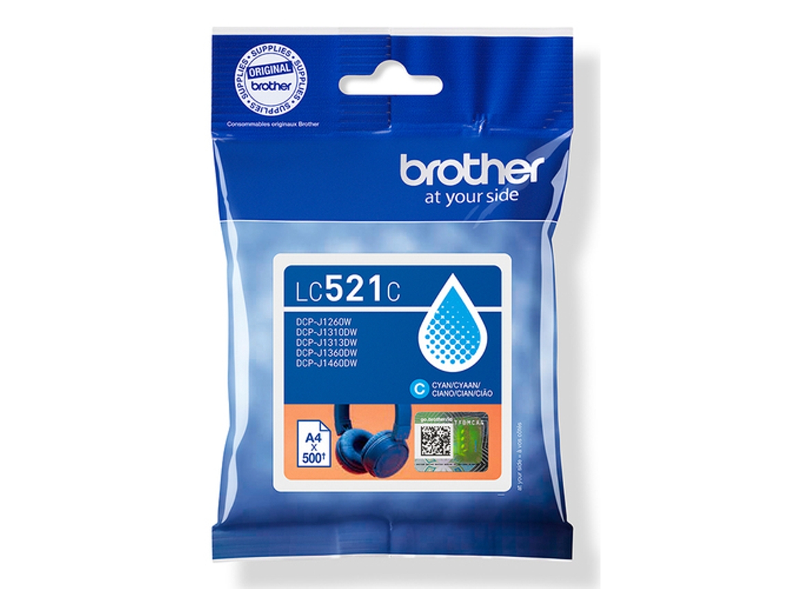Tinteiro BROTHER LC521C Ciano