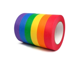 Lurelia Colorful Crafts 6 Rolos De Fita Crepe De 25 Mm X 50 M