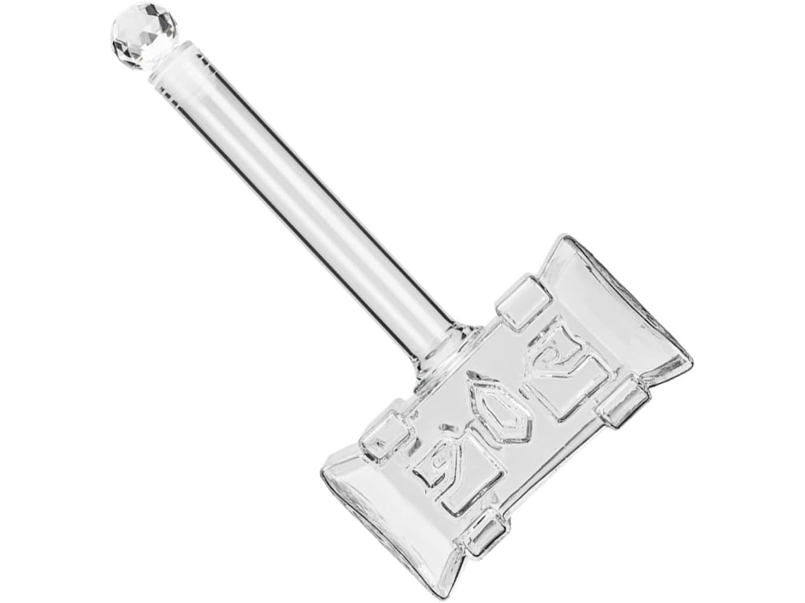 Decantador/dispensador De Bebidas De Vidro Criativo Em Formato De Martelo, 400ml, Design Original Pa Gokoco