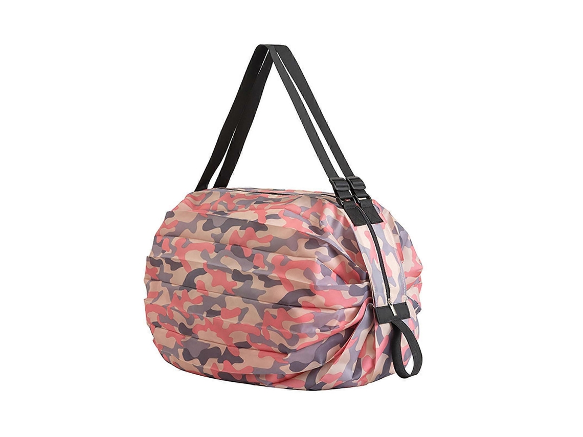 Sacola de Compras Dobrável e Reutilizável em Nylon Impermeável com Grande Capacidade, Ideal para Uso Diário. GOKOCO