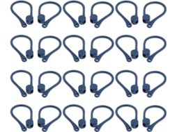 Ganchos De Orelha Esportivos Azuis Anti Perda Gatuida Para Fones Ouvido, 20 Pares De Plástico Macio, Ajuste Seguro E