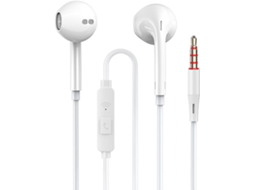 Fones De Ouvido 2026 Com Cabo E Para Nítidas Karaokê (branco, 110 Cm)