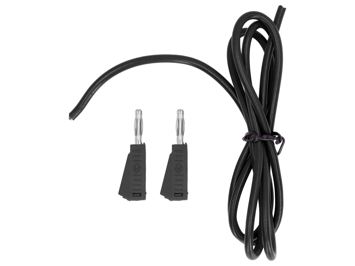 Cabo de teste com plug banana latão pe 4mm para testador de voltagem baterias carros caminhões 30vca 60vdc 19a