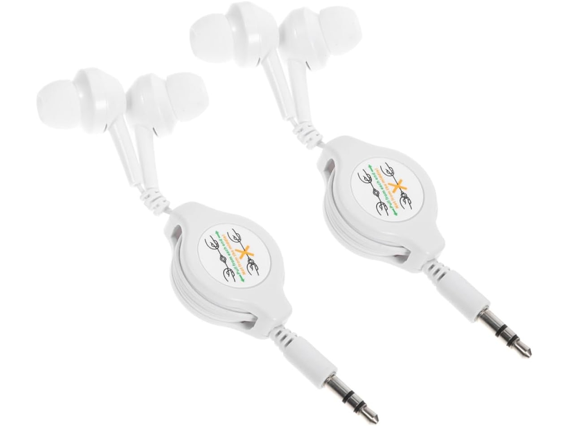 2 Fones De Ouvido Duplos Com Fio E Ruído Para Corrida Uso Diário