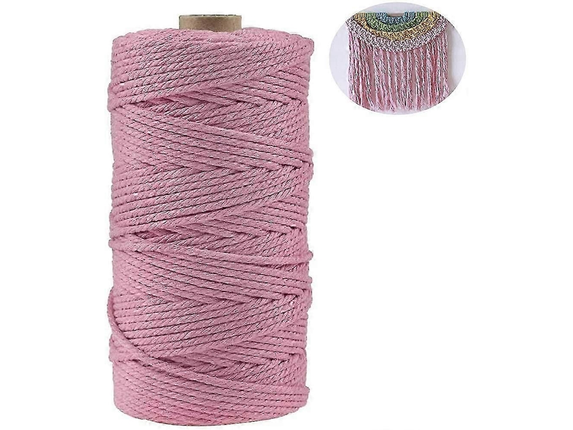 Fio De Algodão Para Macramê 3mm X 200m, Corda De Macramê, Cordão De Algodão Para Tecelagem